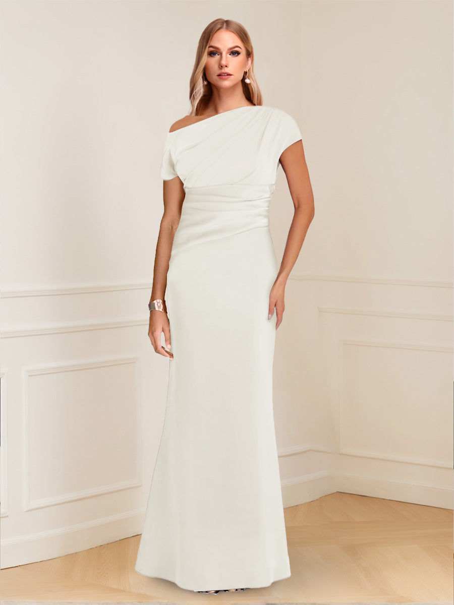 Nadia Elise Ivory front view mother of the bride dress