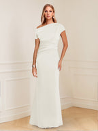 Nadia Elise Ivory front view mother of the bride dress