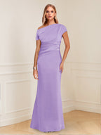 Nadia Elise Lilac front view mother of the bride dress