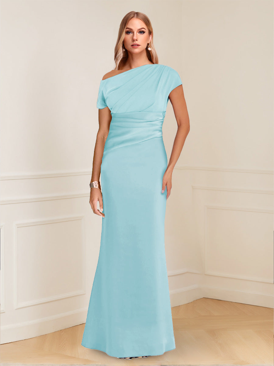 Nadia Elise Sky Blue back view mother of the bride dress