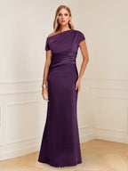 Nadia Elise Plum back view mother of the bride dress