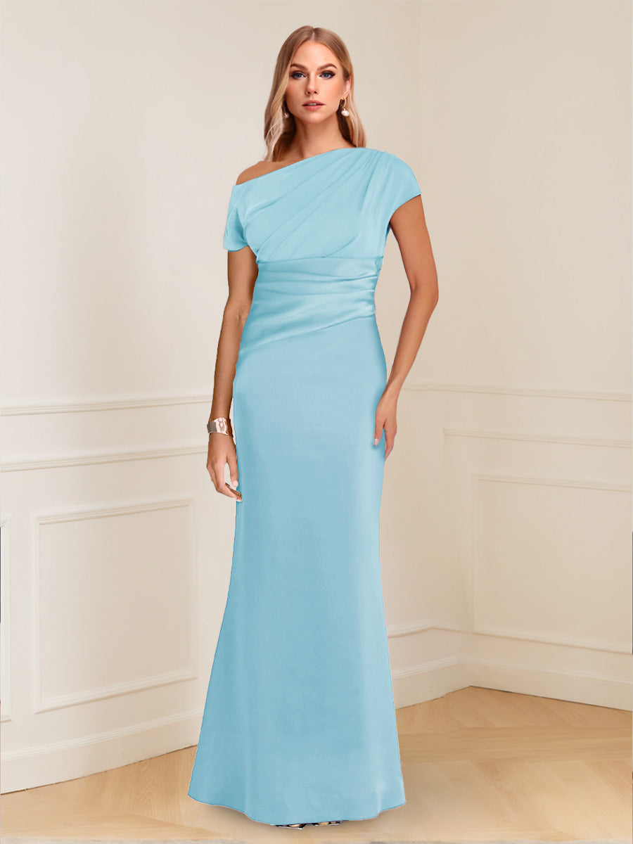 Nadia Elise Sky Blue side view mother of the bride dress