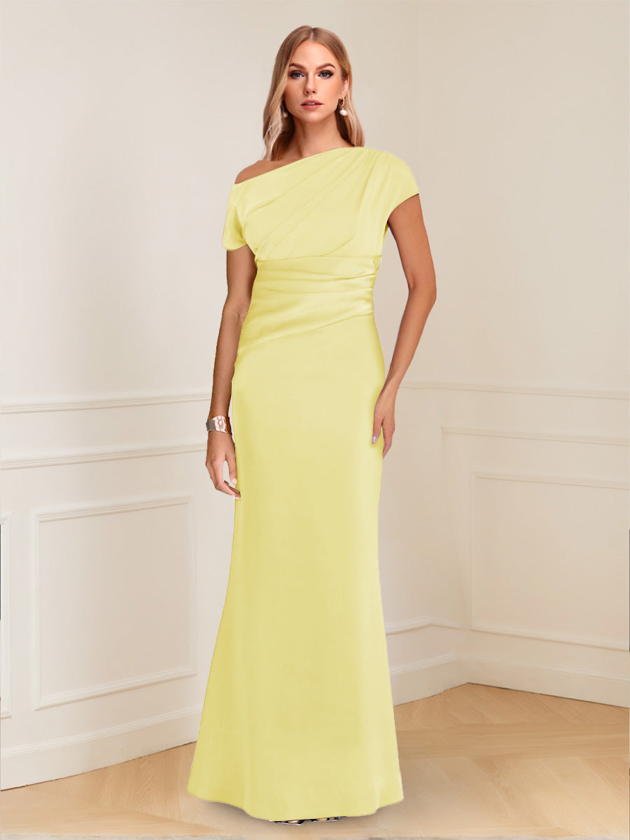 Nadia Elise Yellow front view mother of the bride dress