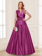 Gina Mae Orchid front view mother of the bride dress