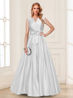 Gina Mae White front view mother of the bride dress