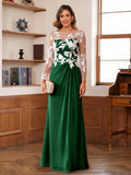 Rosaline Hope Emerald front view mother of the bride dress