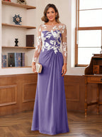 Evelyne wisteria alternate front view 2 mother of the bride dress