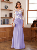Rosaline Hope Lilac front view mother of the bride dress