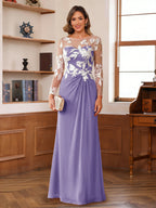 Rosaline Hope Wisteria back view mother of the bride dress
