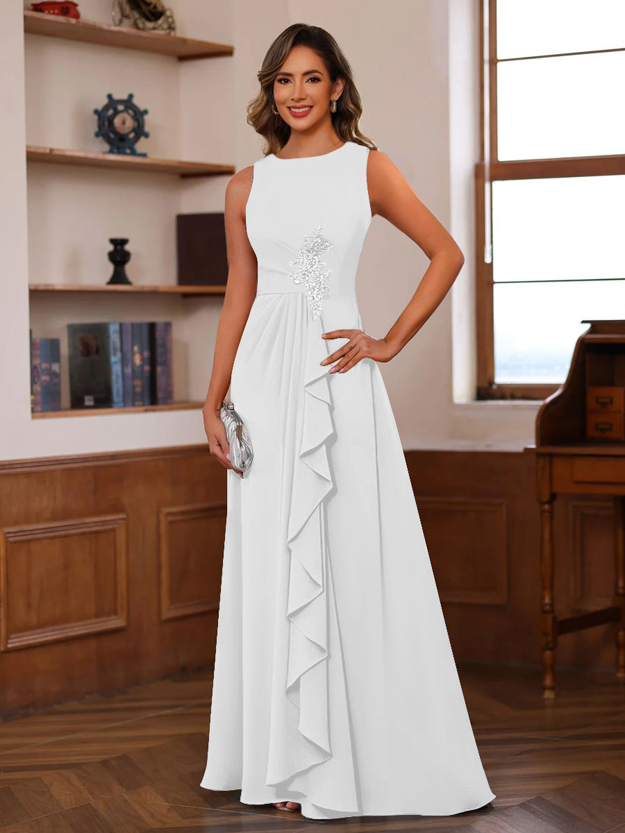 Georgiana Moss Ivory back view mother of the bride dress