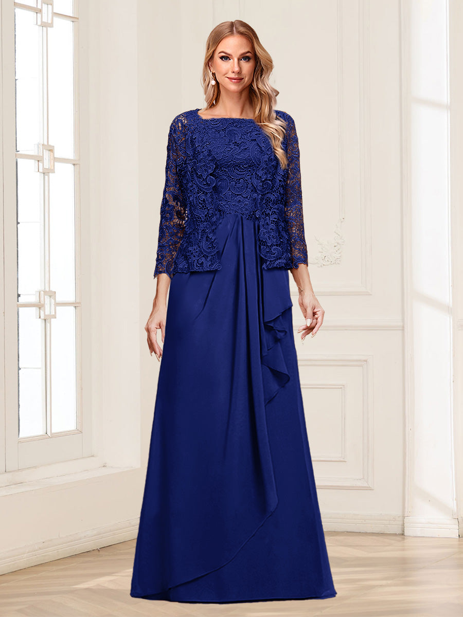 Georgina Faye Royal Blue front view mother of the bride dress