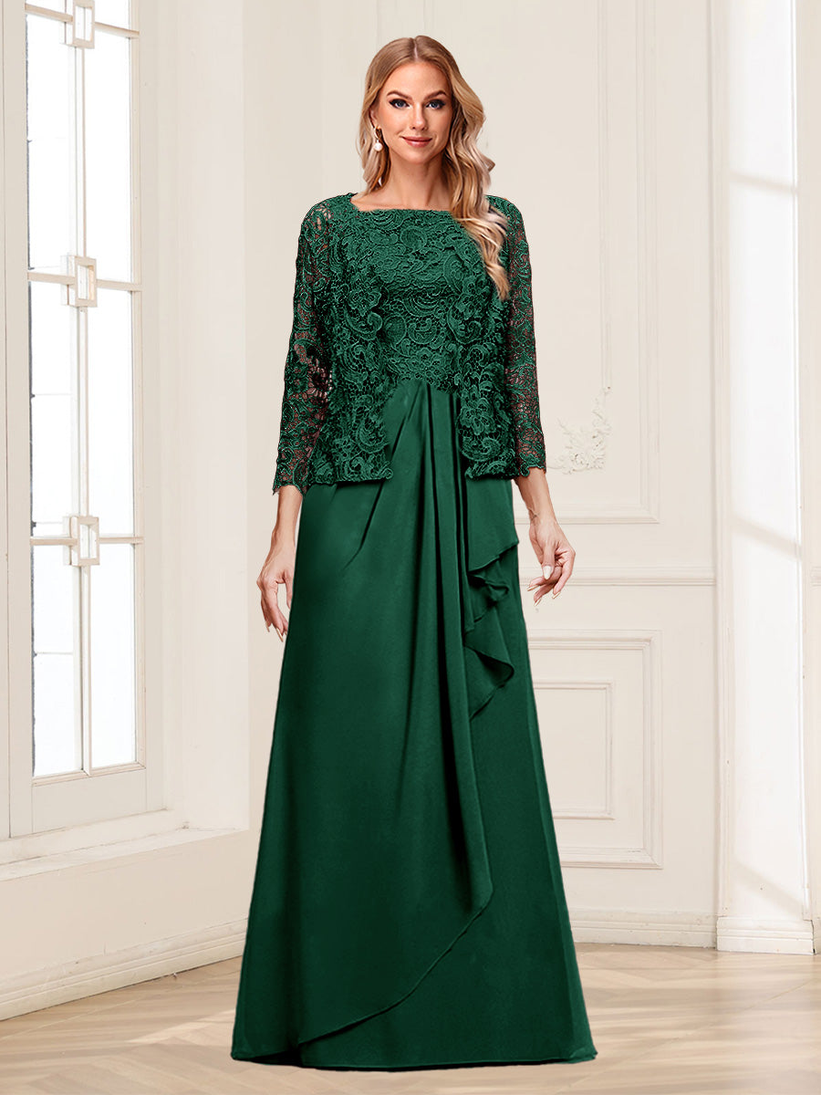 Georgina Faye Emerald front view mother of the bride dress