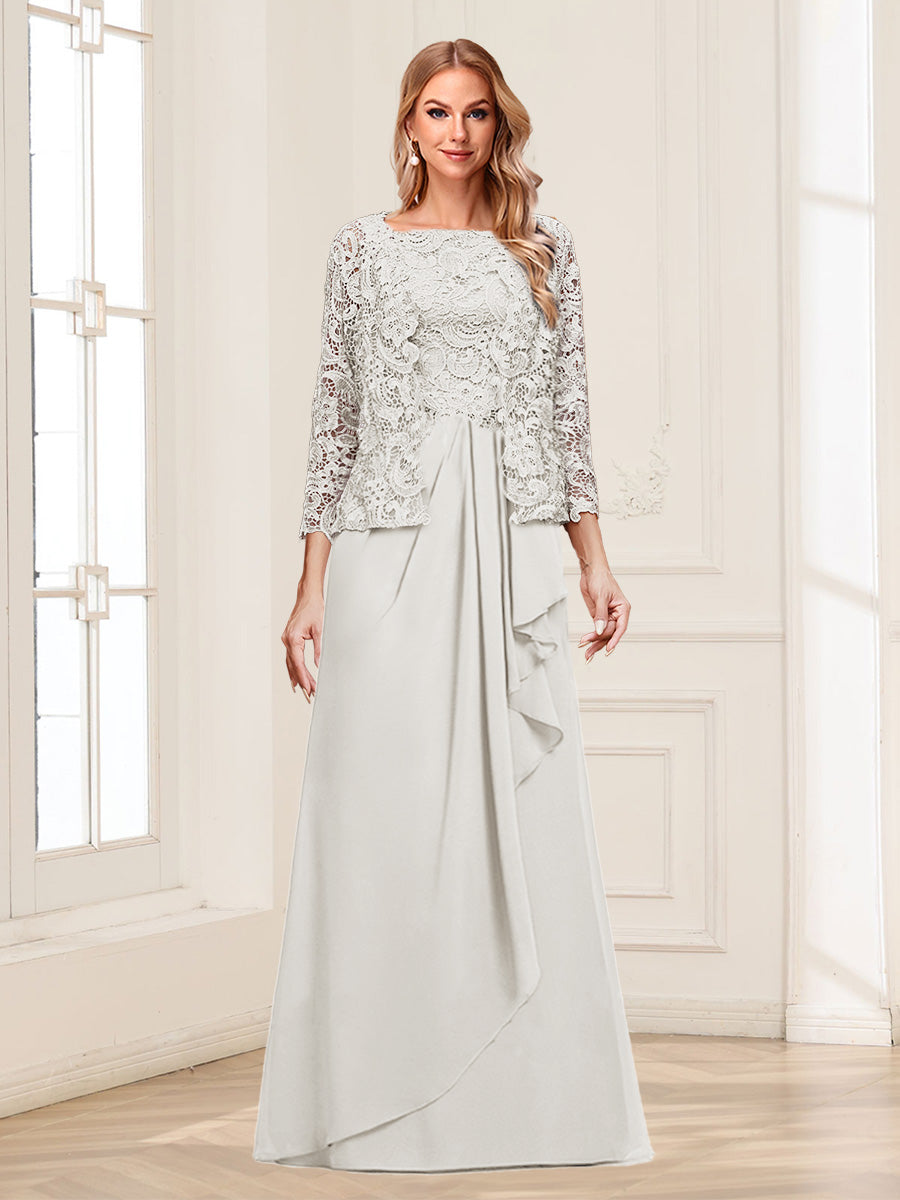 Georgina Faye Ivory front view mother of the bride dress