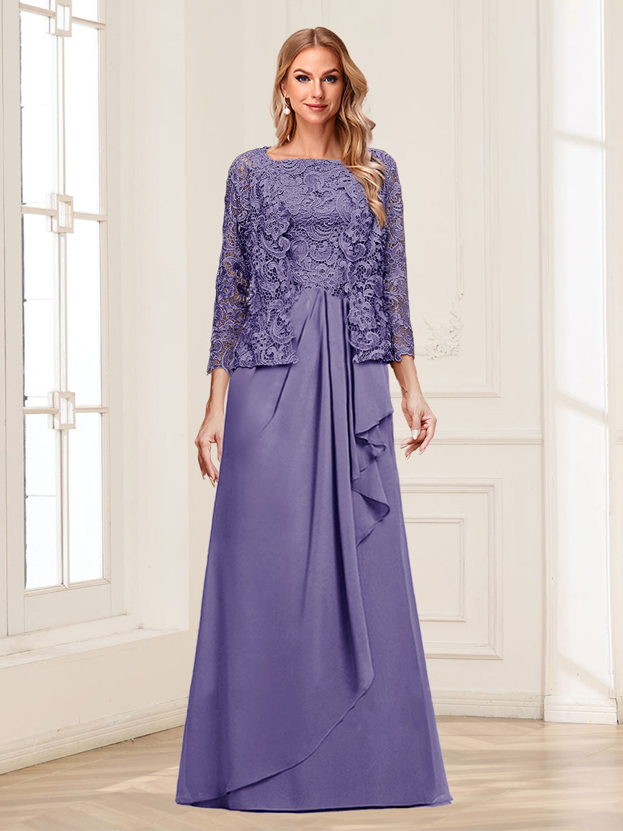 Georgina Faye Lilac front view mother of the bride dress