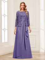 Georgina Faye Lilac front view mother of the bride dress