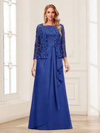 Maelys royal blue alternate front view 2 mother of the bride dress