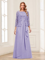 Georgina Faye Lilac back view mother of the bride dress