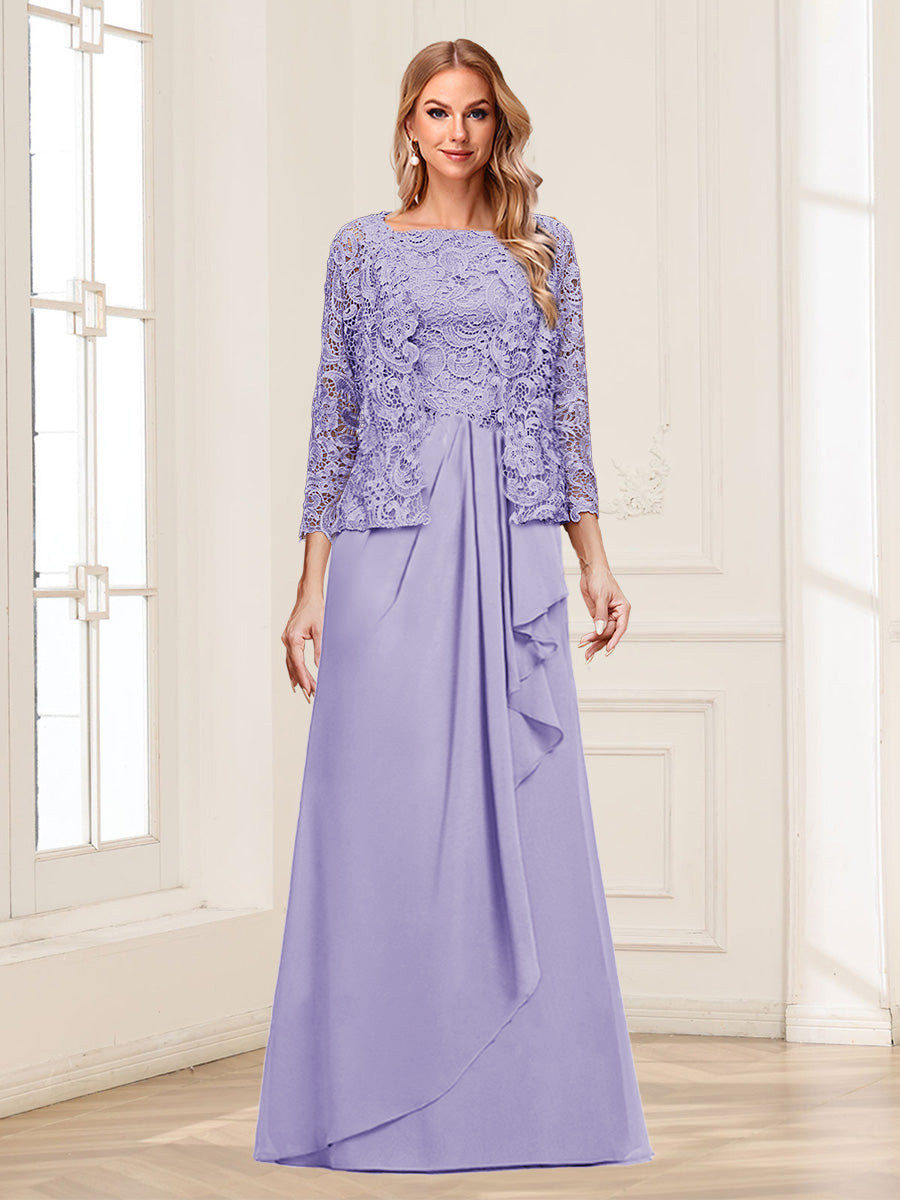 Georgina Faye Lilac back view mother of the bride dress