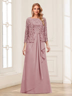 Maelys mauve front view mother of the bride dress