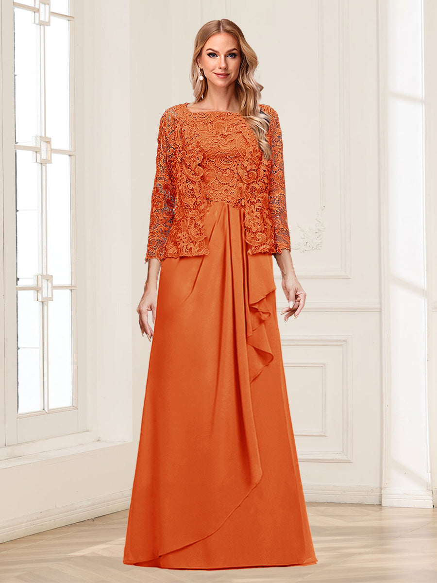 Georgina Faye Orange front view mother of the bride dress