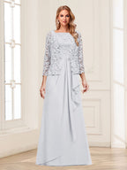 Georgina Faye White front view mother of the bride dress