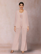 Marina Claire Blush front view mother of the bride dress