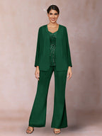 Marina Claire Emerald front view mother of the bride dress