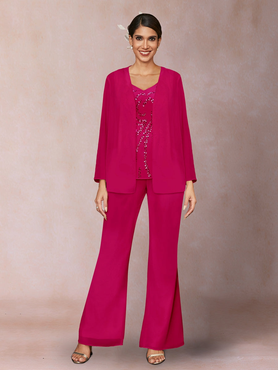 Marina Claire Fuchsia back view mother of the bride dress