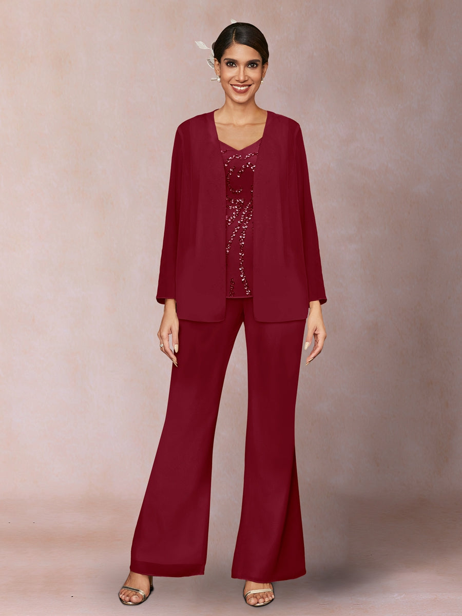 Marina Claire Burgundy side view mother of the bride dress