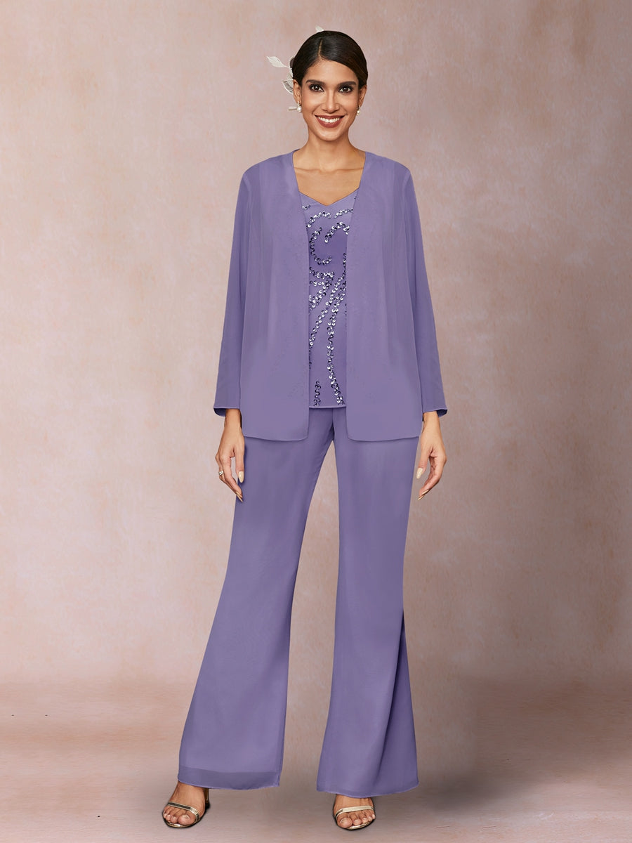 Marina Claire Lilac back view mother of the bride dress