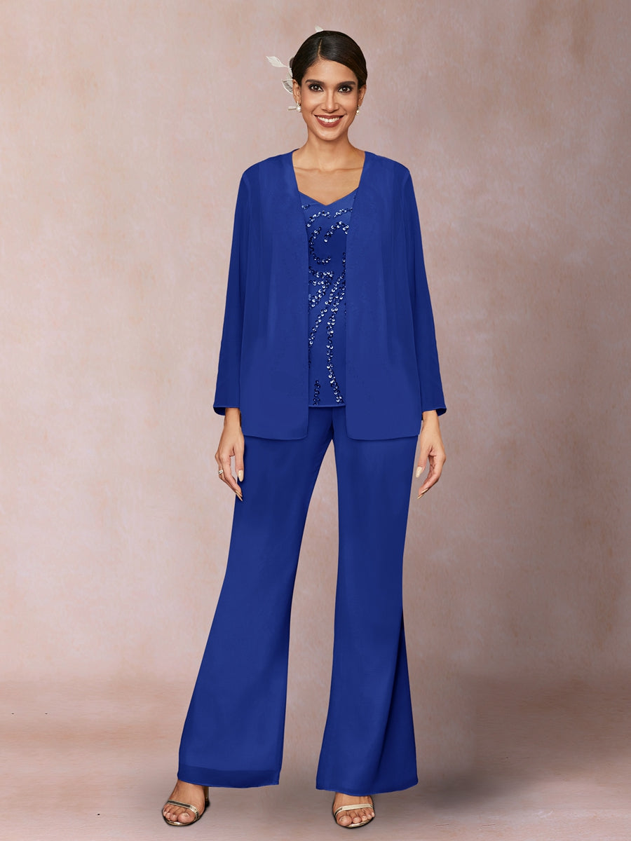 Marina Claire Royal Blue front view mother of the bride dress