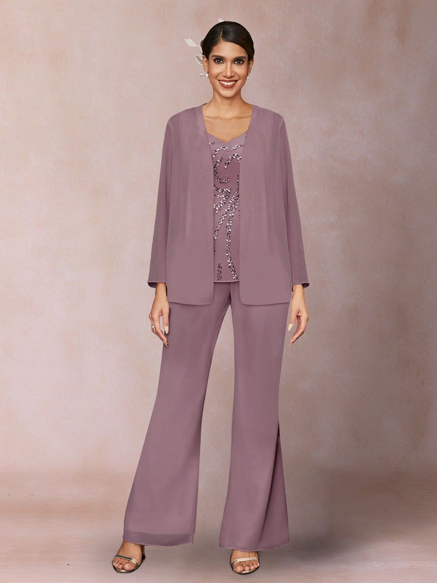 Marina Claire Mauve front view mother of the bride dress