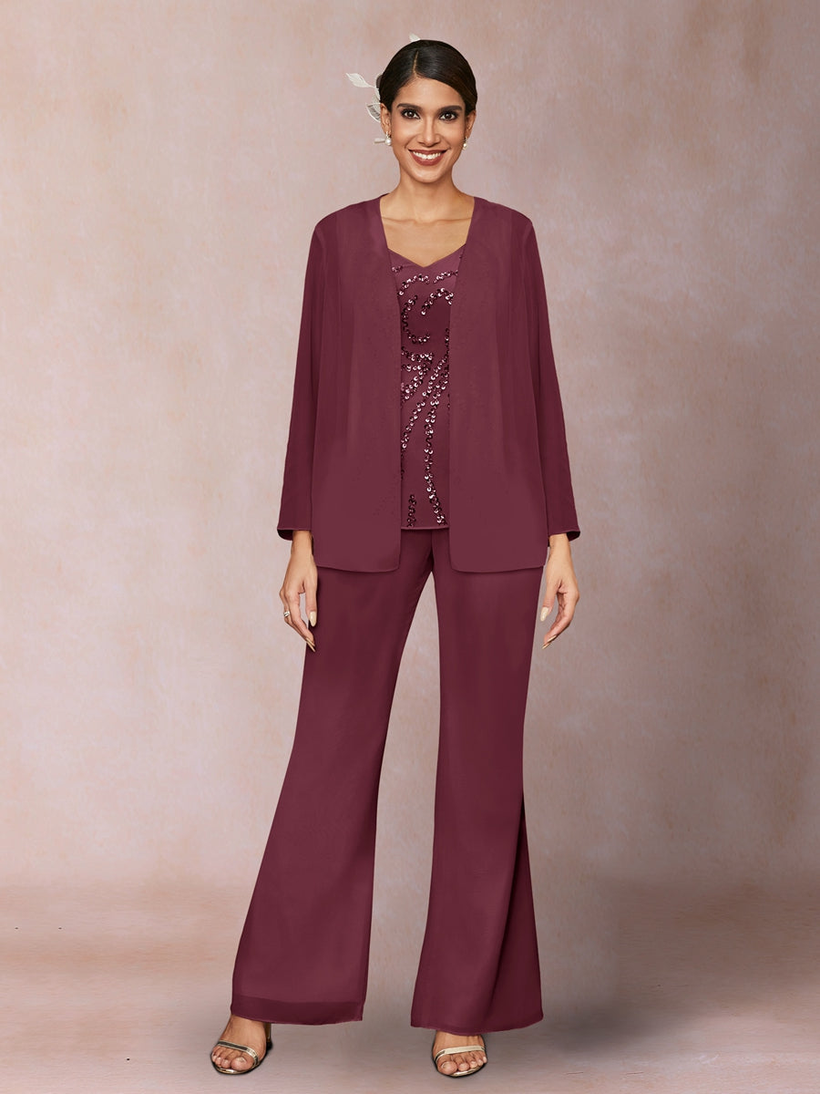 Marina Claire Plum front view mother of the bride dress