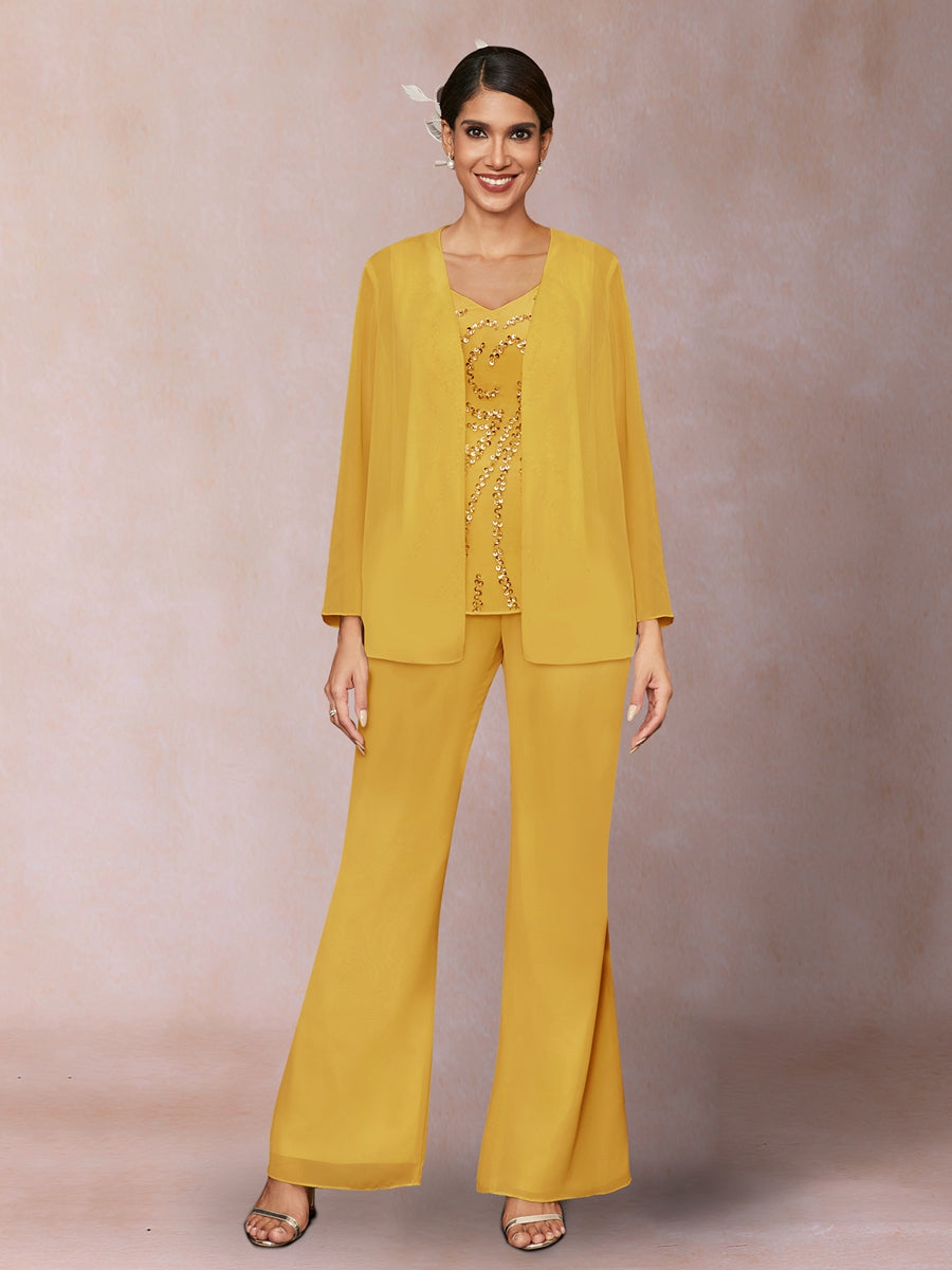 Marina Claire Gold front view mother of the bride dress