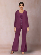 Marina Claire Orchid front view mother of the bride dress