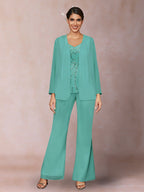 Marina Claire Pool Blue back view mother of the bride dress