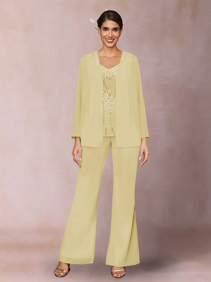 Marina Claire Yellow front view mother of the bride dress