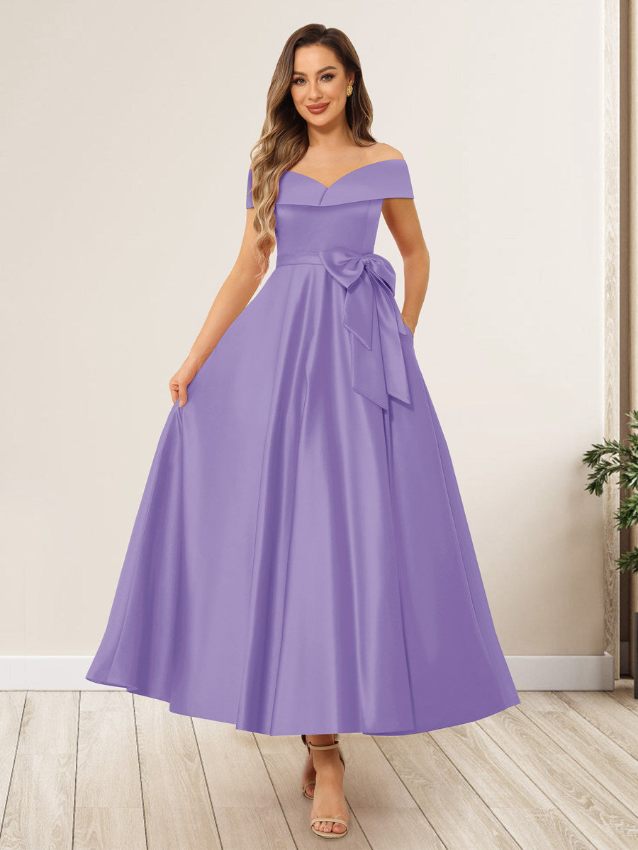 Evania Wisteria back view wedding guest dress