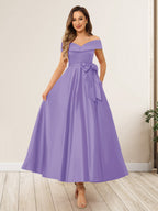 Evania Wisteria back view wedding guest dress