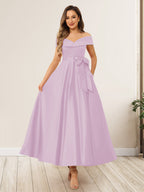 Evania Pearl Pink back view wedding guest dress