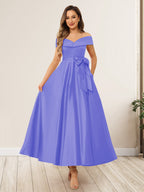 Evania Lilac back view wedding guest dress