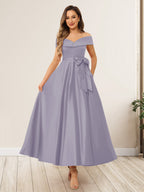 Evania Wisteria front view wedding guest dress