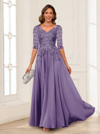 Florence wisteria front view mother of the bride dress