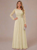 Rhiannon Claire Champagne front view mother of the bride dress