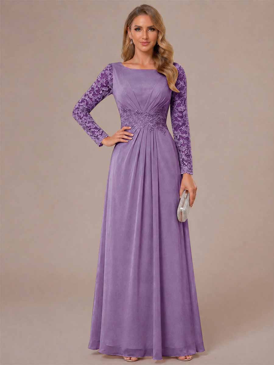Rhiannon Claire Wisteria front view mother of the bride dress