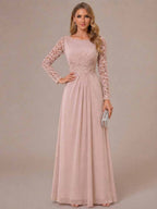 Rhiannon Claire Dusty Rose bodice detail mother of the bride dress