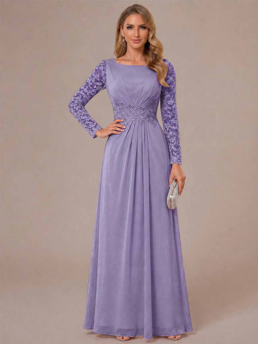 Rhiannon Claire Lilac front view mother of the bride dress