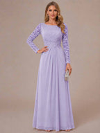 Rhiannon Claire Lilac back view mother of the bride dress