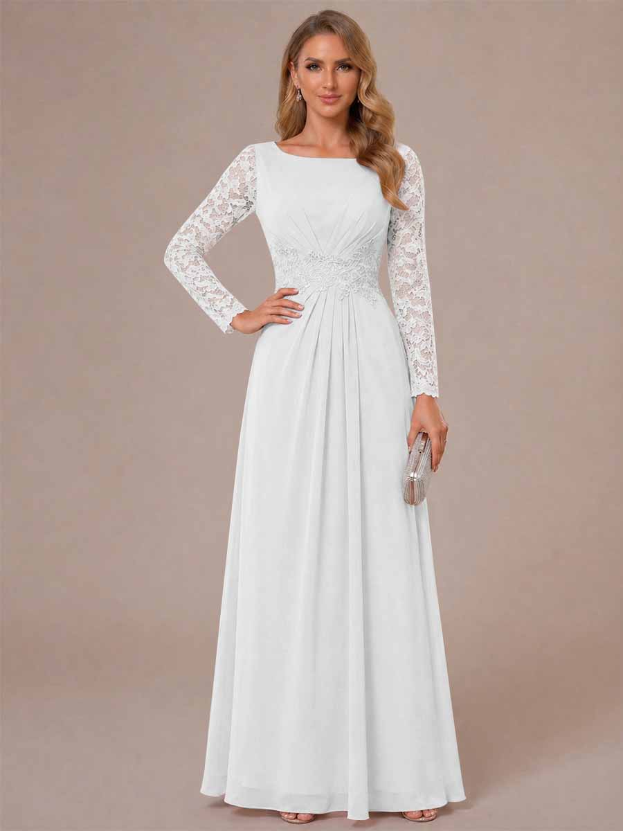 Rhiannon Claire Ivory back view mother of the bride dress