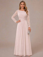 Rhiannon Claire Pearl Pink back view mother of the bride dress